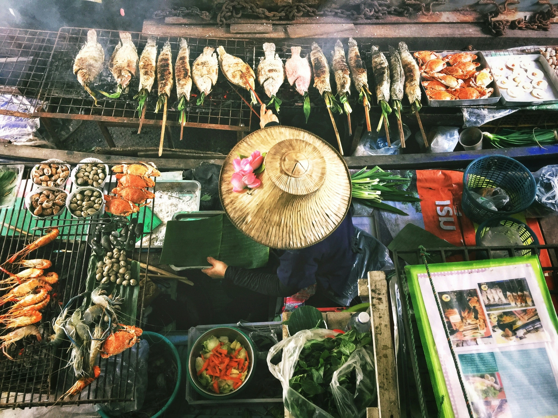 Floating market in Thailand