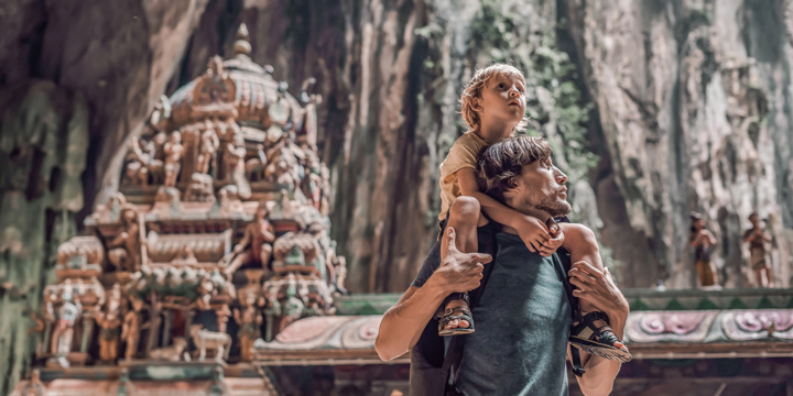 Iconic Batu Caves & Countryside Image