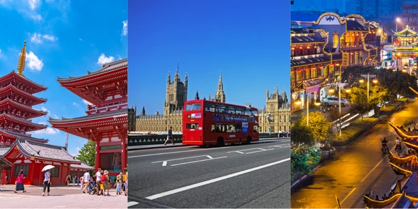 Fly to Chengdu, London, or Tokyo | Mayflower Holidays Image