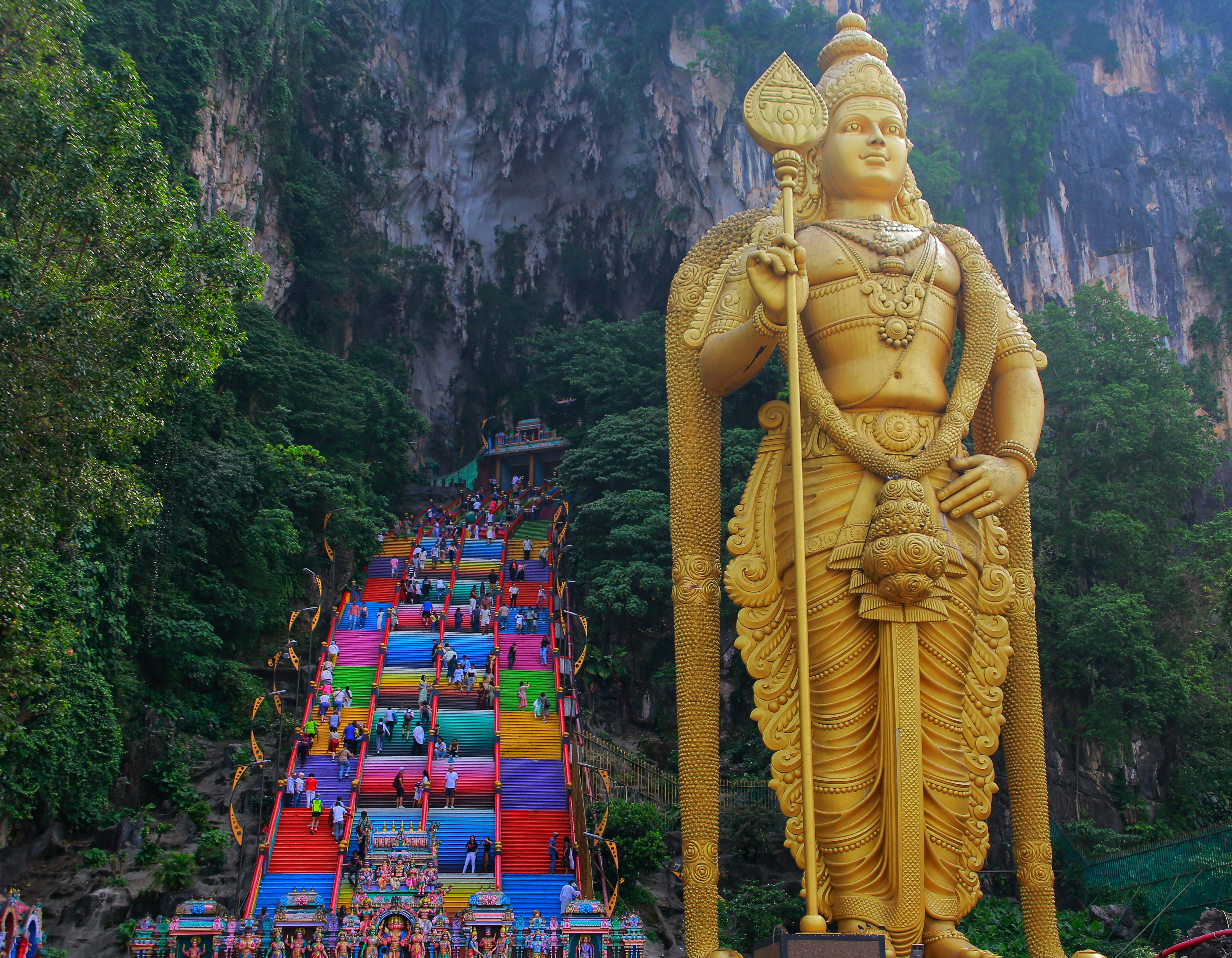 Iconic Batu Caves & Countryside Image
